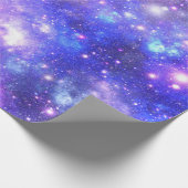 Lila Wrapping Paper für Raumschiffe Geschenkpapier (Ecke)