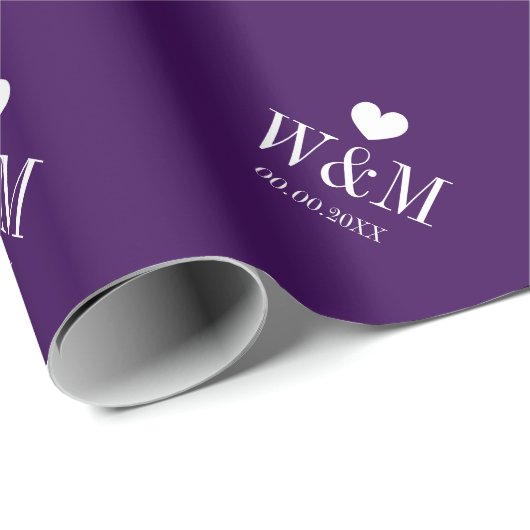 Lila wrappingpaper Hochzeit des eleganten Geschenkpapier (Rolleneckpunkt)