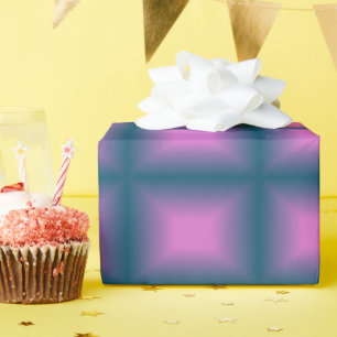 Lila Würfel Geschenkpapier