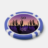 Lila Wüste Pokerchips (Einzeln)
