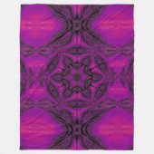 Lila Wüstenong 15 Fleecedecke (Vorderseite)