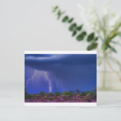 Lila Wüstensturm Postkarte (Stehend Vorderseite)