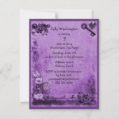 Lila wütendes einladung (Rückseite)