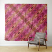 Lila X 1974 Ikat 7 Wandteppich (Beispiel (Horizontal))