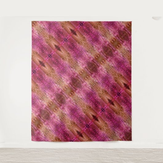 Lila X 1974 Ikat 7 Wandteppich (Vorderseite)