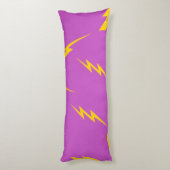 Lila Y2K-Muster Seitenschläferkissen (Rückseite (Vertikal))