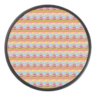 Lila Yacht Eishockey Puck