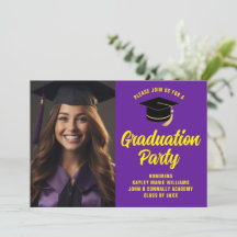 Lila-Yellow-Graduate-Foto 2025 Graduation Party