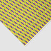 LILA YELLOW GREEN MARDI GRAS DIAMOND PATTERN SEIDENPAPIER (Ausschnitt)