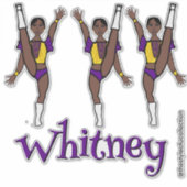 Lila Yellow Majorette Dancer #1 Aufkleber (Vorderseite)