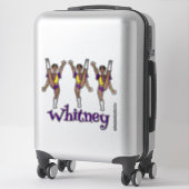 Lila Yellow Majorette Dancer #2 Aufkleber (Koffer)