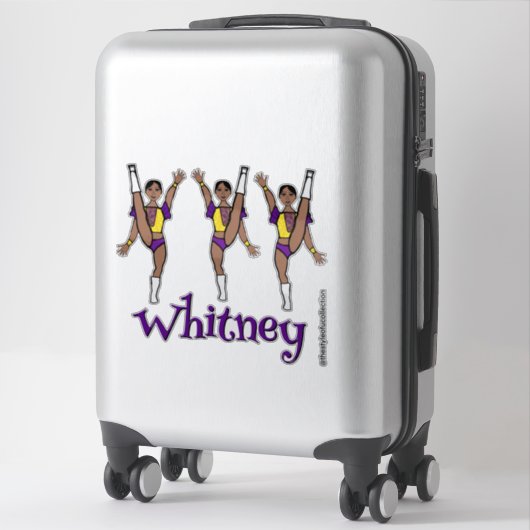 Lila Yellow Majorette Dancer #2 Aufkleber (Koffer)