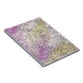 Lila Yellow Mermaid Notizblock (Rechte Seite)