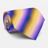 Lila Yellow Ombre Krawatte (Gerollt)