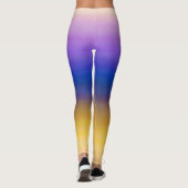 Lila Yellow Ombre Leggings (Rückseite)
