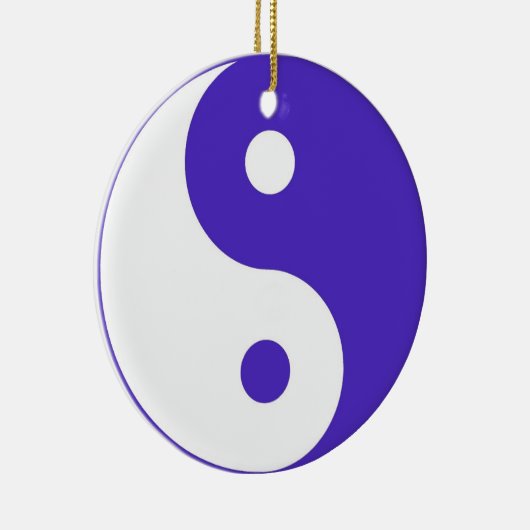 Lila Yin & Yang-Ornament Keramik Ornament (Rechts)