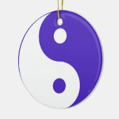Lila Yin & Yang-Ornament Keramik Ornament (Links)
