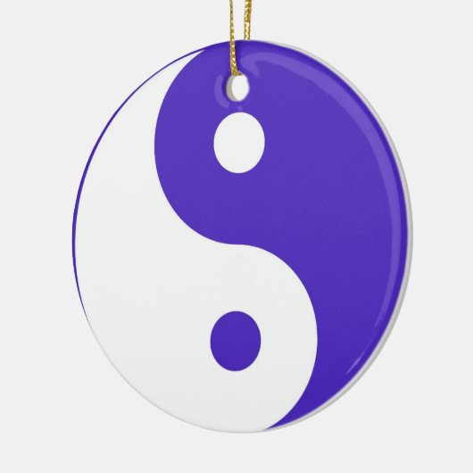 Lila Yin & Yang-Ornament Keramik Ornament (Links)