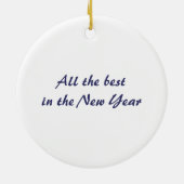 Lila Yin & Yang-Ornament Keramik Ornament (Hinten)