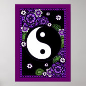 Lila Yin Yang Poster (Vorne)