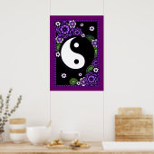 Lila Yin Yang Poster (Küche)