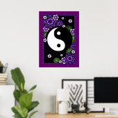 Lila Yin Yang Poster (Heimbüro)