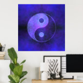 Lila Yin Yang Poster (Heimbüro)
