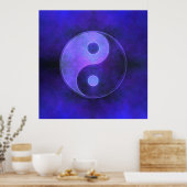 Lila Yin Yang Poster (Küche)