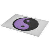 Lila Yin Yang Schneidebrett (Ecke)