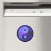 Lila Yin Yang Symbol Magnet (In Situ (Geschirrspüler))