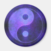 Lila Yin Yang Symbol Magnet (Vorne)