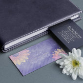 Lila Yoga Instructor Rose Gold Mandala Visitenkarte