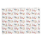 Lila Yoga-Posen Pillowcases Kissenbezug (Vorderseite-Rechts)