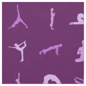 Lila Yoga-Posen Stoff (Nahaufnahme)