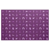 Lila Yoga-Posen Stoff (Fat Quarter (45,7 x 55,9 cm))