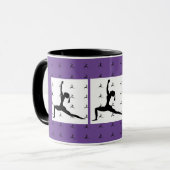 Lila (Yoga) Tasse (Vorderseite Links)