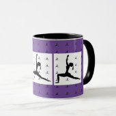 Lila (Yoga) Tasse (VorderseiteRechts)
