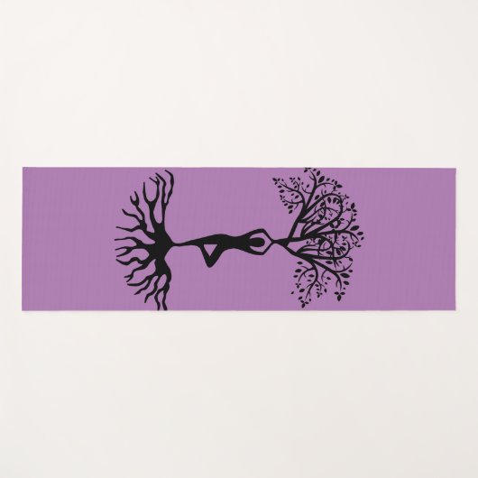 Lila Yogamatte (Vorderseite (Horizontal))