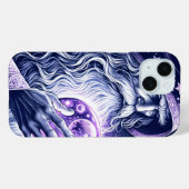 Lila Zauberer für Kristallkugel im Himmelsraum Case-Mate iPhone Hülle (Rückseite (Horizontal))