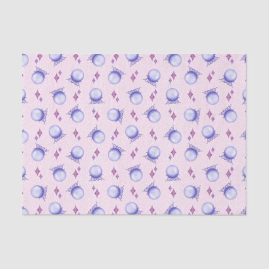 Lila Zauberkristall Halloween Seidenpapier (Vorderseite)