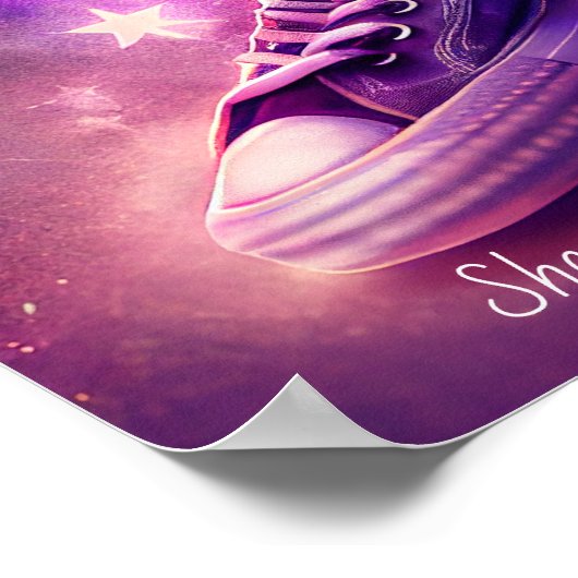 Lila Zauberkünstler Poster (Ecke)