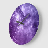 Lila Zauberstars Große Wanduhr (Winkel)