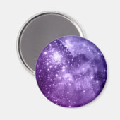 Lila Zauberstars Magnet (Vorderseite/Rückseite)
