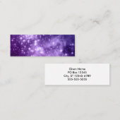 Lila Zauberstars Mini Visitenkarte (Vorne/Hinten)