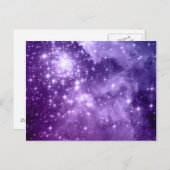 Lila Zauberstars Postkarte (Vorne/Hinten)