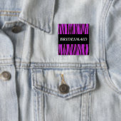 Lila Zebra-Brautjungfer Button (Beispiel)