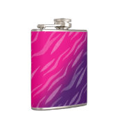 Lila Zebra-Designkolben Flachmann (Rechts)
