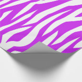 Lila Zebra-Druck Geschenkpapier (Ecke)