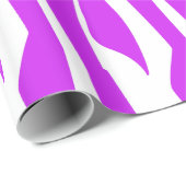 Lila Zebra-Druck Geschenkpapier (Rolleneckpunkt)