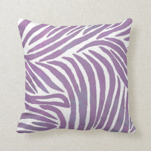 Lila Zebra-Druck Kissen